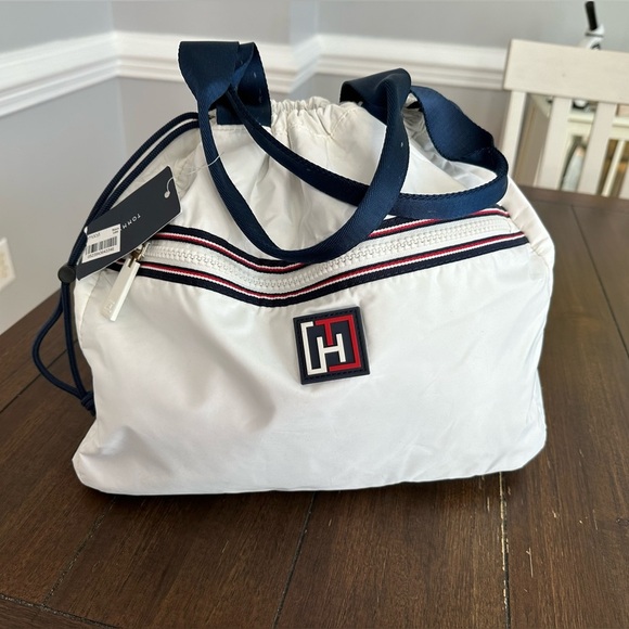 NWT Tommy Hilfiger drawstring tote bag - Picture 1 of 14